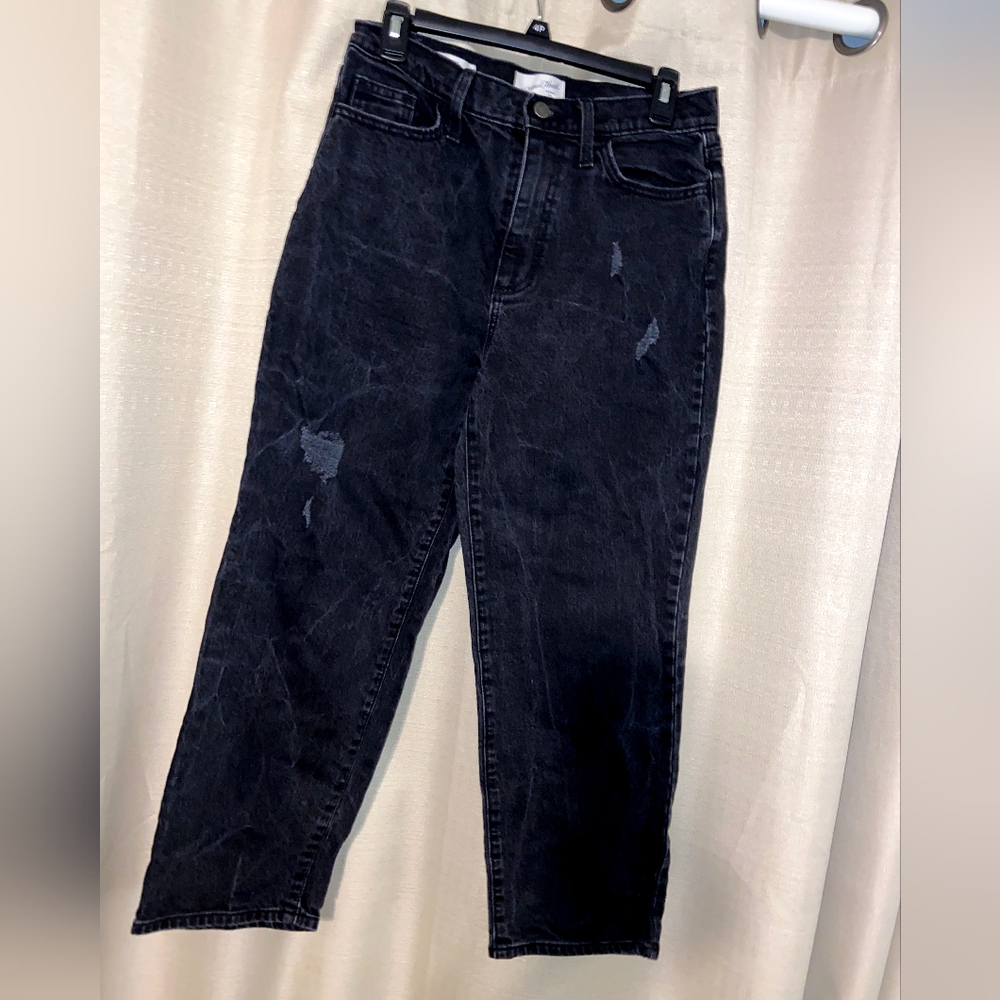 Universal Thread Black Straight Leg Jeans Size 6
